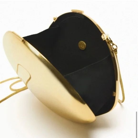 ZARA GOLD BOX BAG - Picture 12 of 12